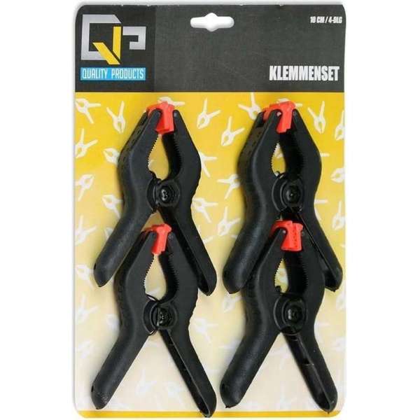 4x Hobby Lijmklemmen Veerklemmen - 10cm - Marktkraamklemmen - 4 Stuks