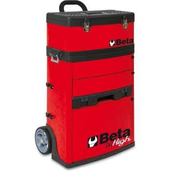 Beta Gereedschapstrolley - C41H-R - Rood - Exclusief gereedschap