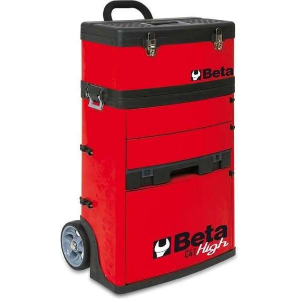 Beta Gereedschapstrolley - C41H-R - Rood - Exclusief gereedschap