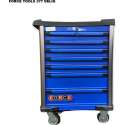 Force - Foam - Gevuld - 377 Delig - Gereedschapswagen - Blauw - 7 Lades - Gratis Verzending