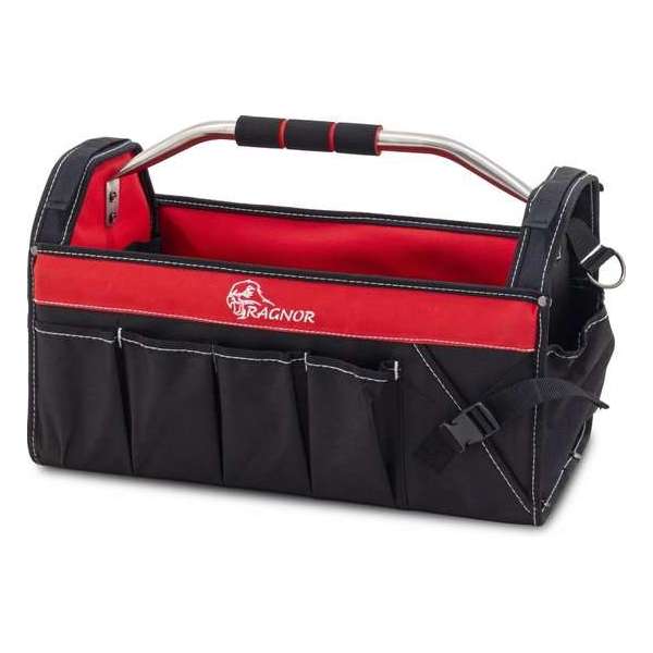 Ragnor Gereedschapstas OKT-009 - Draagcapaciteit 25 kg - 49 x 25 x 36 cm - Rood/Zwart