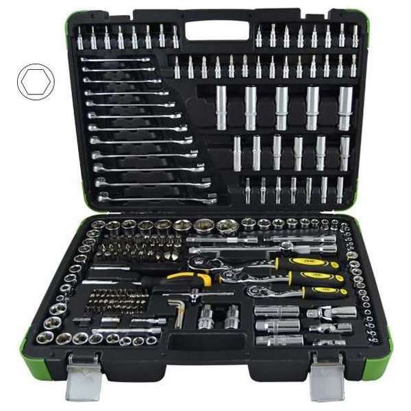 JBM Gereedschap Set van Zeskante doppen | 216-Delig | Torx| Schroevendraaier (Bits) |