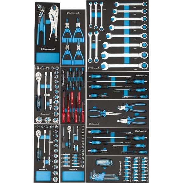 Datona® Gereedschapsset in softmodule 155-delig
