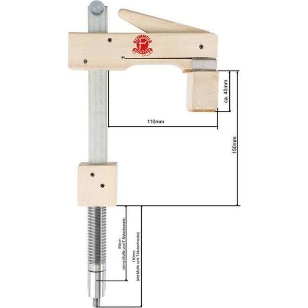 KLEMMSIA Adapter Basic 150/110 Journal diameter 20 mm