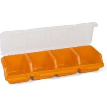 Gerimport Organizer Opbergdoos 32 X 11 X 6 Cm Oranje