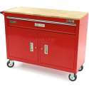 HBM 117 cm Professionele Verrijdbare Gereedschapswagen / Werkbank - ROOD