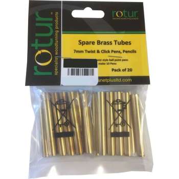 Planet Plus - 20 reserve koperen tubes voor 7 mm Twist balpennen