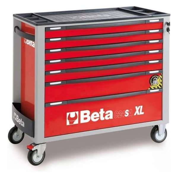 Beta 7 Laden XL Gereedschapswagen Rood - C24SA-XL 7/R - 024002273