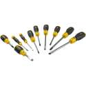 STANLEY 2-65-014 Cushiongrip Schroevendraaierset - 10-delig - inclusief opbergbox