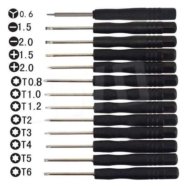 OWO - mini torx schroevendraaier set 13 stuks maat