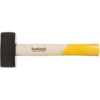 Toolland Vuisthamer 26 Cm Staal/hout Naturel/geel/zwart