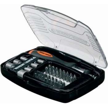 BLACK & DECKER ratelschroevendraaierset met 40 accessoires