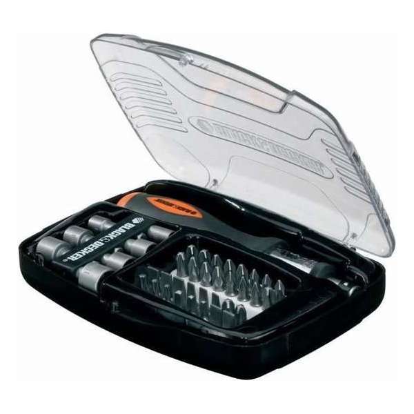 BLACK & DECKER ratelschroevendraaierset met 40 accessoires