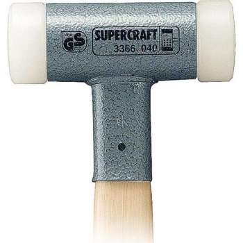 Halder SUPERCRAFT Kunststof hamer zonder terugslag, 50 mm, 1000 gr