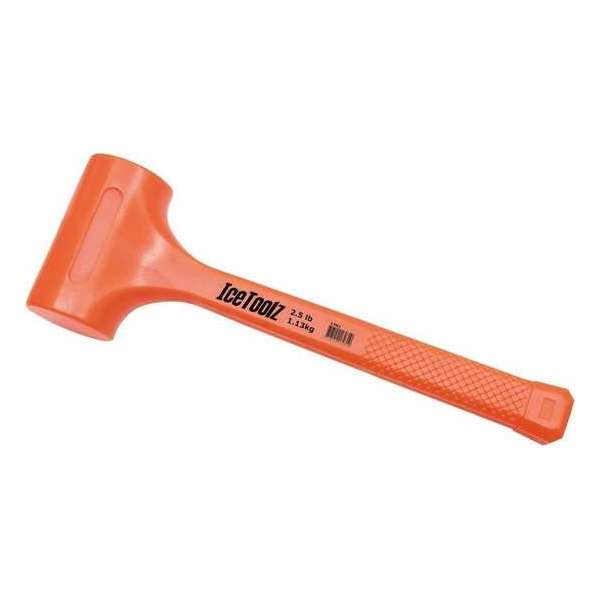 Icetoolz Kunststof Hamer Oranje 35,5 Cm 1100 Gram Oranje