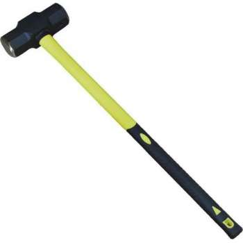 JBM Tools | Rubber houten hammer met fiberglas greep 8kg