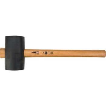 Neo Tools Rubberhamer 250gr, Usa Hickory, Natuurrubber