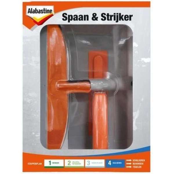 Alabastine spaan & strijker Gipsspatel set