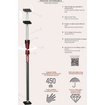 Piher Multi-Steun/Multiprops 155 cm tot 290 cm Nr. 1 - P3