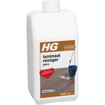 HG laminaatreiniger glans (product 73) - 1L - geschikt voor alle laminaatsoorten - goed voor 20 dweilbeurten