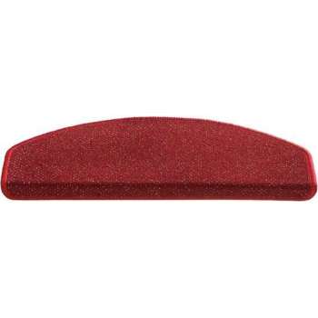 Trapmat Bergamo Rood 15 stuks 25x65 cm haak 4 cm