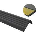 PVC -ANTISLIP TRAPPROFIEL -ZELFKLEVEND ZWART P2ND 41X25 mm X 110 cm X (set van15 stuks )