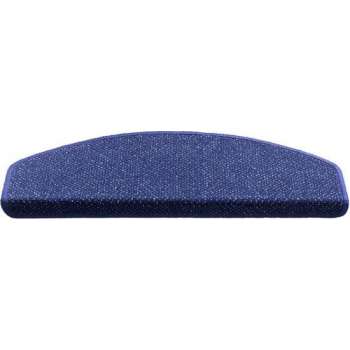 Trapmat Bergamo Blauw 15 stuks 17x56 cm haak 4 cm