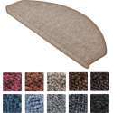 Beautissu Trapmatten ProStair XXL - 15 stuks - 65x28 cm - trapmat zelfklevend afgerond - sand