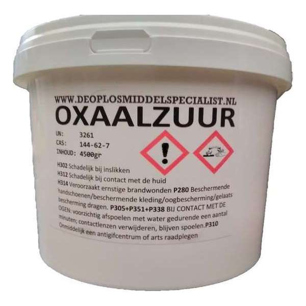 Oxaalzuur - Ontweringswater 4500gram