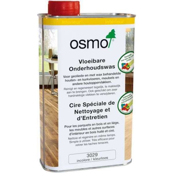 Osmo Onderhoudswas 3029 Kleurloos - 0,5 Liter