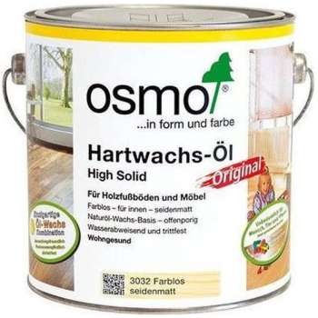 Osmo Hardwax olie 3032 | Zijdemat kleurloos | 0,75 Liter