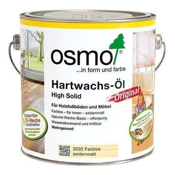 Osmo Hardwax olie 3032 | Zijdemat kleurloos | 0,75 Liter