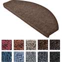 Beautissu Trapmatten ProStair XXL - 15 stuks - 65x28 cm - trapmat zelfklevend afgerond - bruin