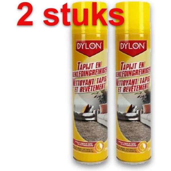 Dylon Tapijt & Bekleding Reiniger Spuitbus VOORDEELPACK 2 STUKS