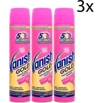 Vanish Gold Mousse Tapijt Vlekverwijderaar - 3 x 600 ml - Grootverpakking