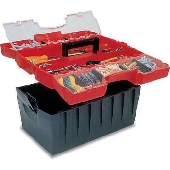 PLANO Gereedschapskist 44x26x27    Design Line 911 Tool Box with Built-in Small Hardware Parts PL19111ZR