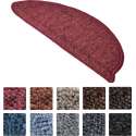 Beautissu Trapmatten ProStair - 15 stuks - 56x20cm - trapmat zelfklevend afgerond - bordeaux