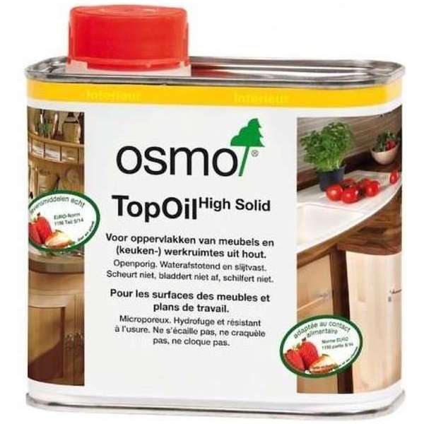 Osmo TopOil 3028 Transparant Zijdemat - 0.5 liter