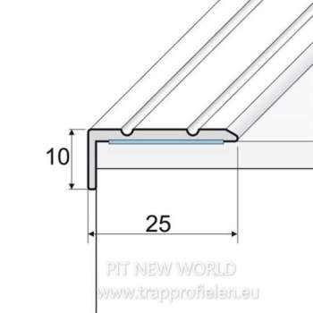 A31 Aluminium hoekprofiel zelfklevend 100 cm X 25 x 10 mm