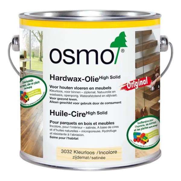 Osmo Hardwaxolie 3032 Zijdemat - 2,5 Liter