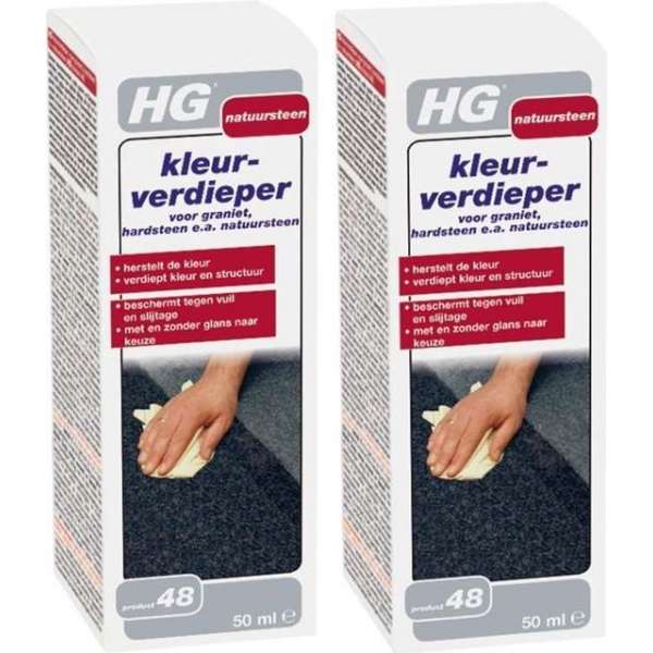 HG kleurverdieper voor graniet, hardsteen e.a. natuursteen - 2 Stuks !