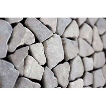 1m² - Mozaiek Riverstones Light Grey 30x30 vloer- en wandtegels