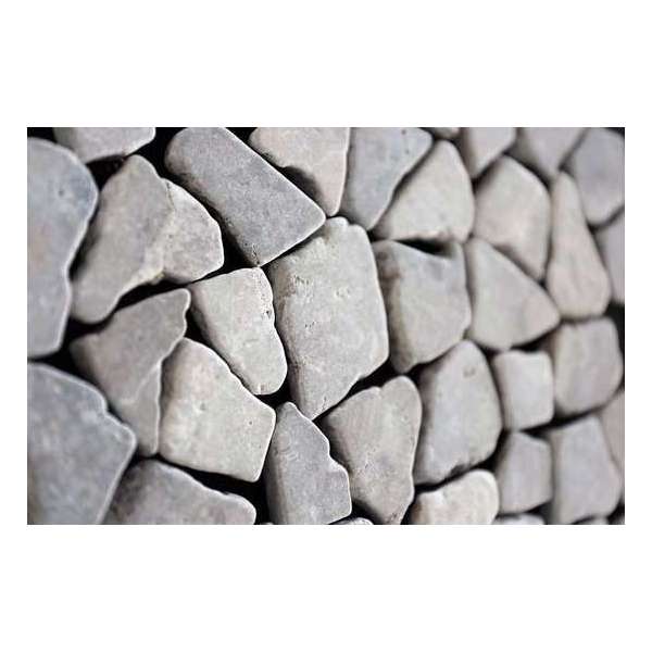 1m² - Mozaiek Riverstones Light Grey 30x30 vloer- en wandtegels