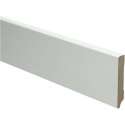 Hoge plinten - MDF - Moderne plint 70x12 mm - Wit - Voorgelakt - RAL 9010 - Per stuk 2,4m