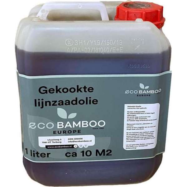 Gekookte lijnzaad olie lijnzaadolie, meubel olie, teakolie, lijnolie 5 liter