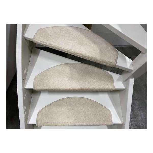 Trapmatten Twist- 65x28 cm- Crème- 15 stuks