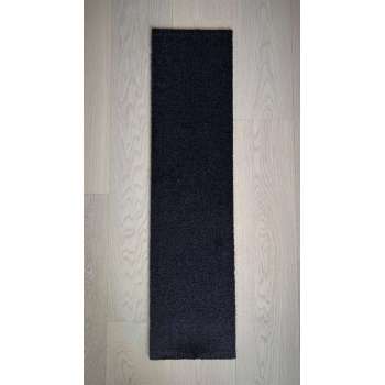 ATLAS luxueuze hoogpolige tapijttegel plank 25x100 cm | 10 stuks 2,50 m2 | zwart - bruin