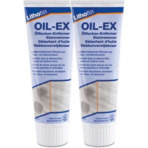 2x OIL-EX - Olievlekkenverwijderaar - Lithofin - 250 ml