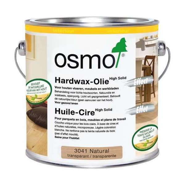 Osmo 3041 Hardwaxolie Natural - 2,5 liter