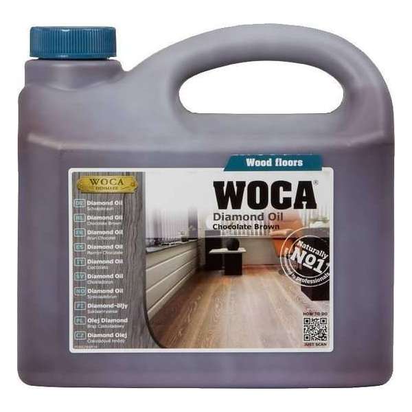 WOCA Diamond Oil Chocolate Brown - 2,5 liter